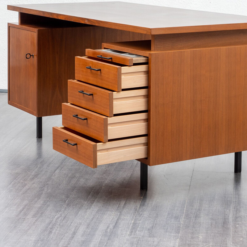 Vintage desk cubical in walnut, 1960s