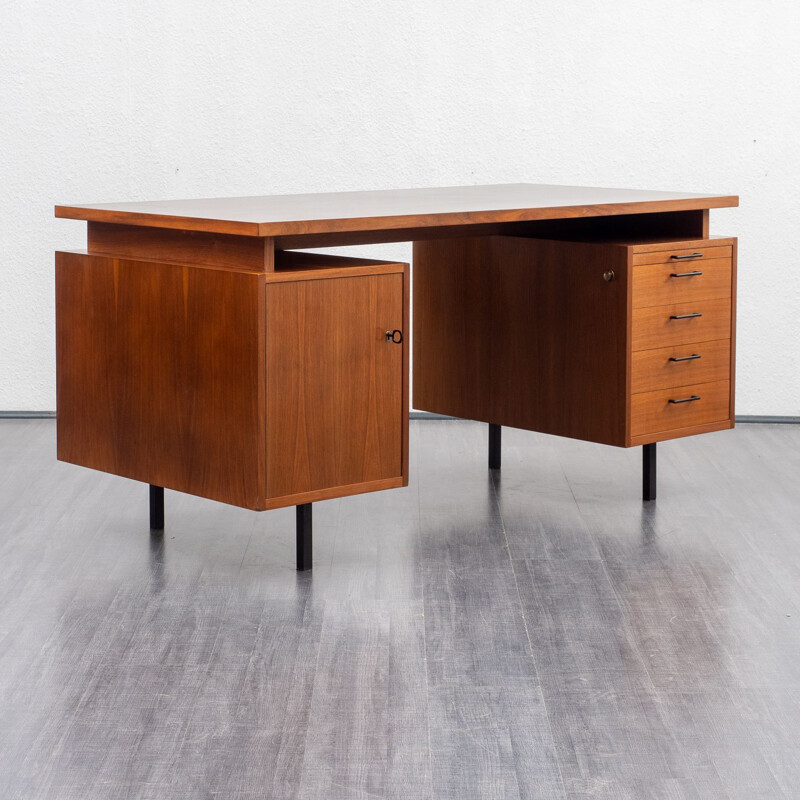 Vintage desk cubical in walnut, 1960s