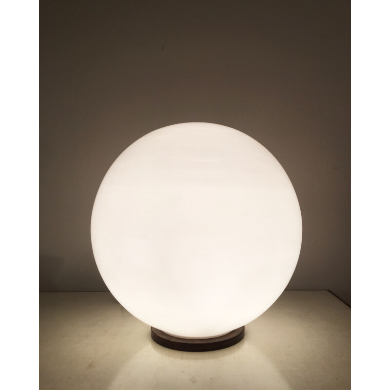 White Moon table lamp in glass
