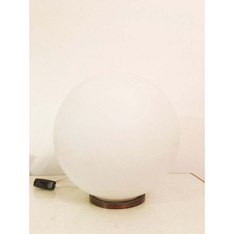White Moon table lamp in glass