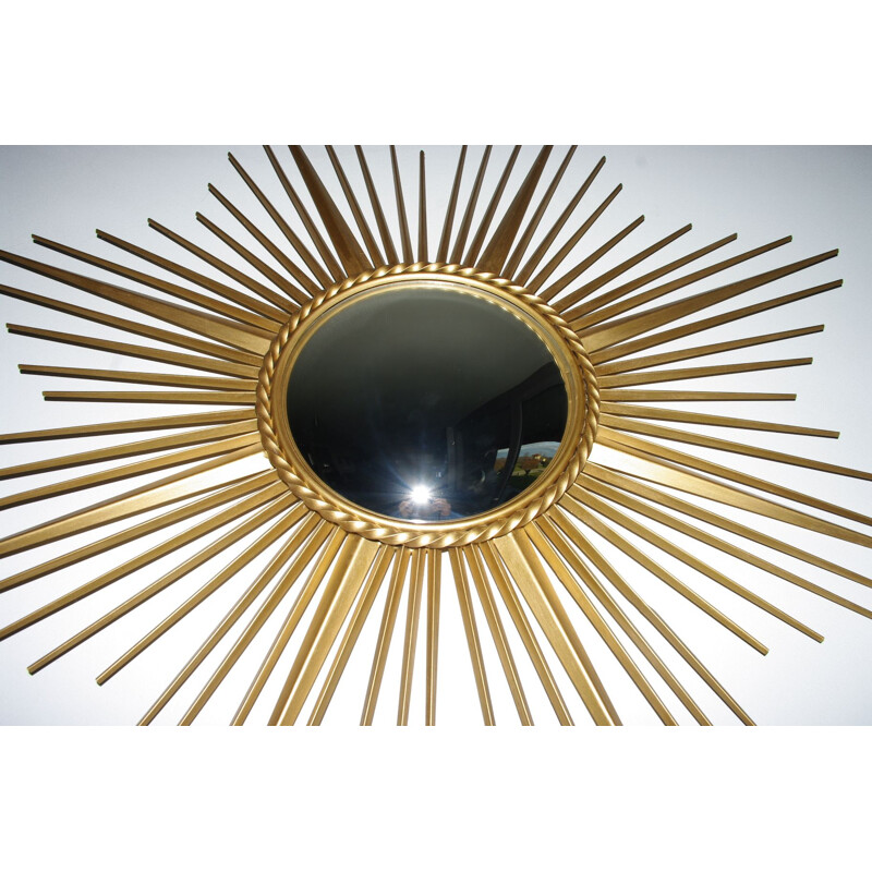 Sun mirror in steel of Chaty Vallauris