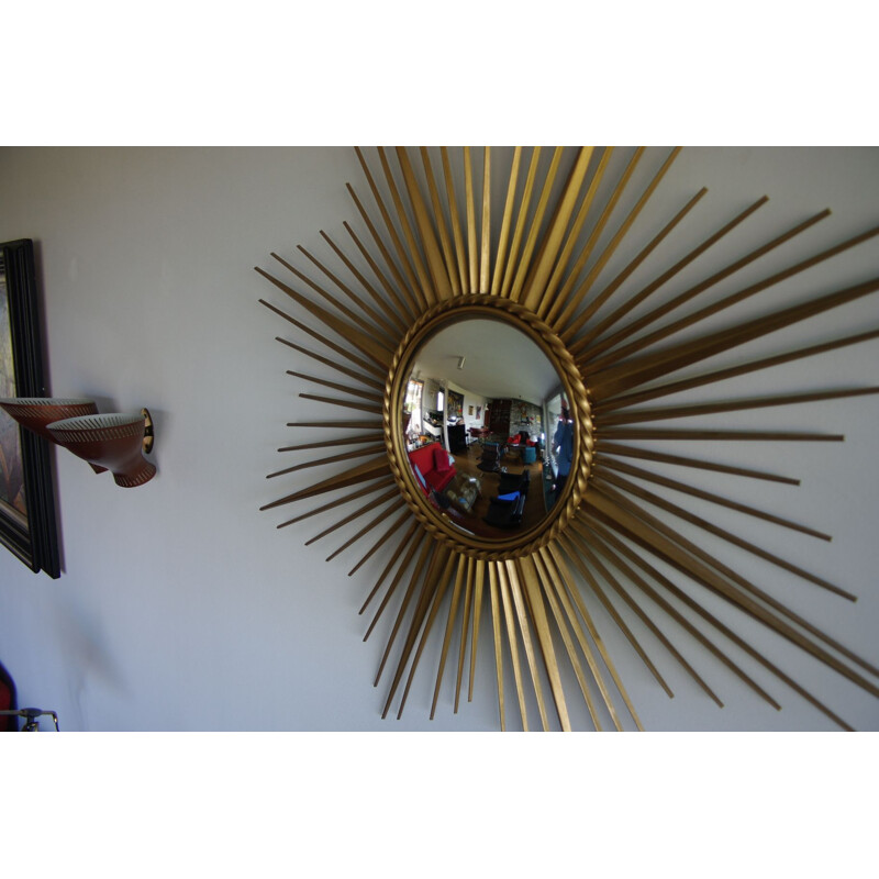 Sun mirror in steel of Chaty Vallauris