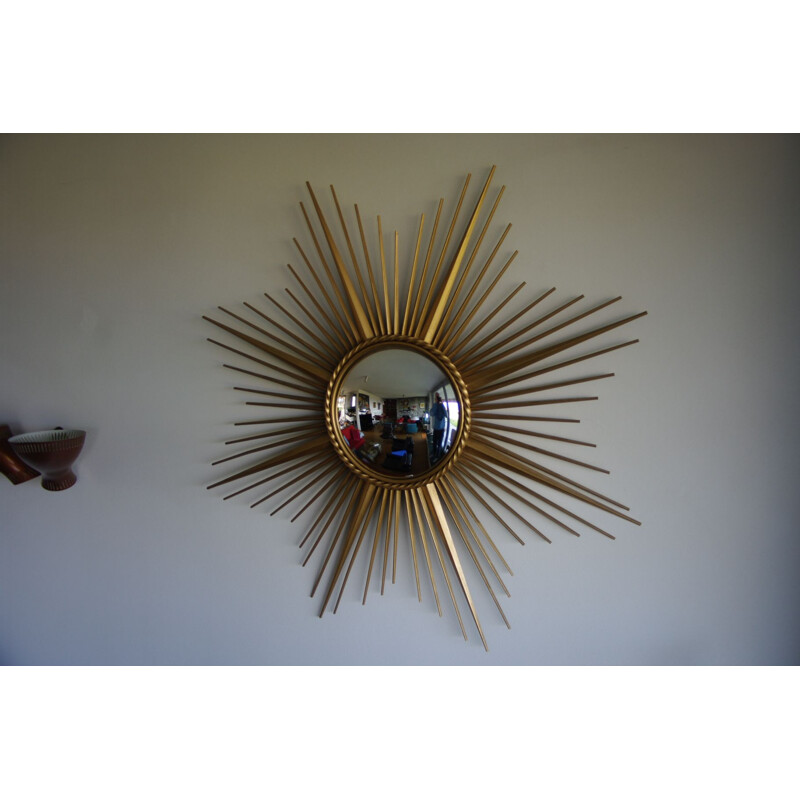 Sun mirror in steel of Chaty Vallauris