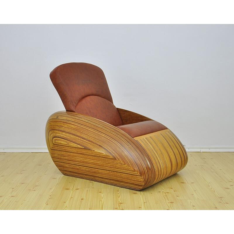 Immanenz prototype armchair in leather