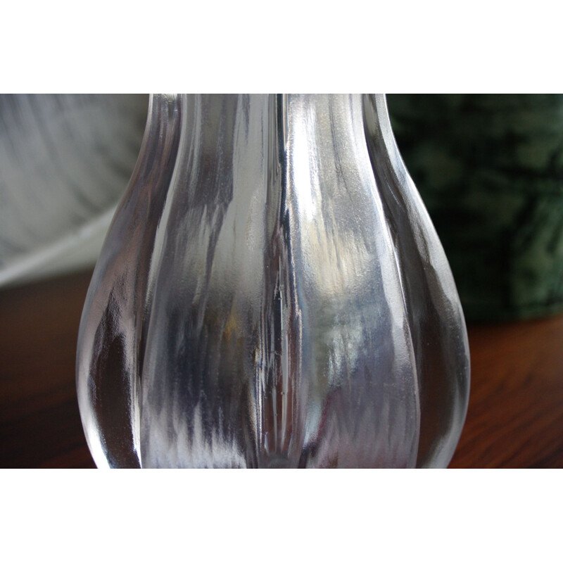 Vase Chipped Ice vintage par Vicke Lindstrand