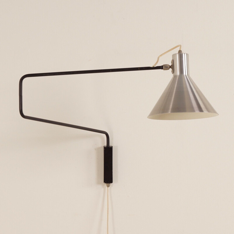 Elbow wall lamp by Van Hoogervorst for Anvia