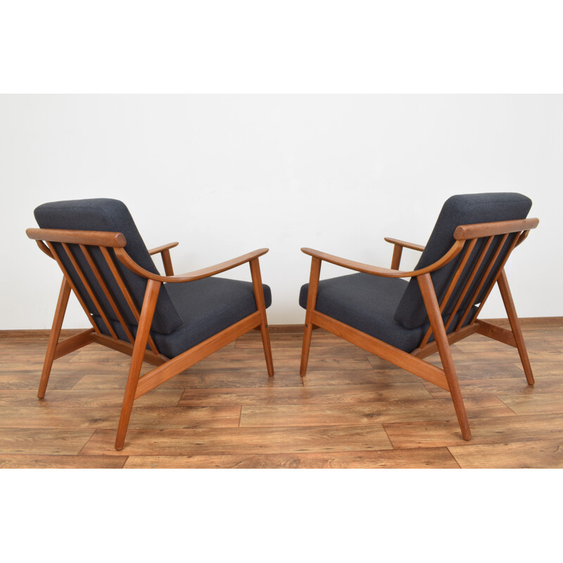 Pair of MK-119 armchairs in teak by Arne Hovmand-Olsen