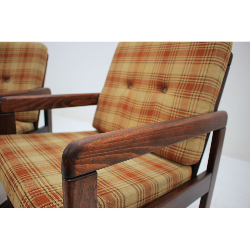 Set of 6 vintage armchairs from Czechoslovakia, 1970