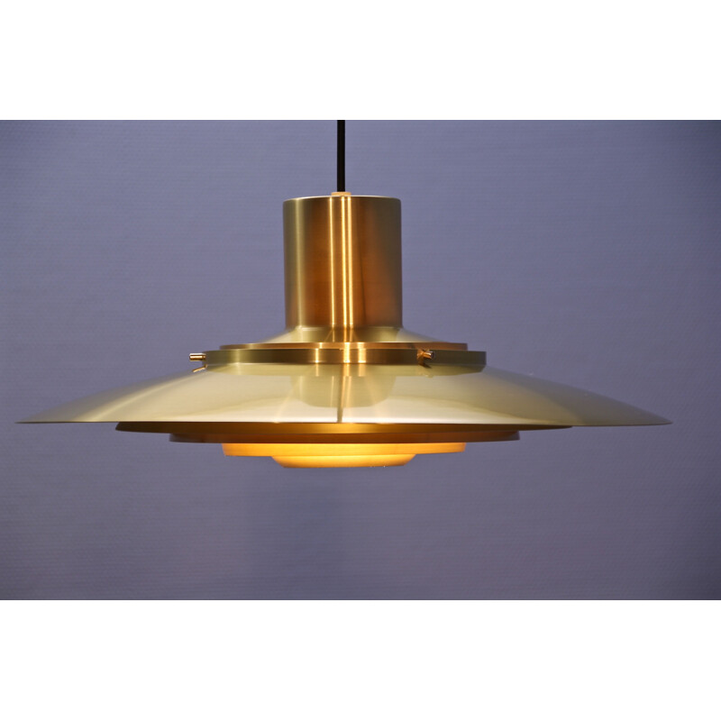 Vintage Danish pendant light model  P376 by Preben Fabricius & Jørgen Kastholm for Nordisk Solar,1960