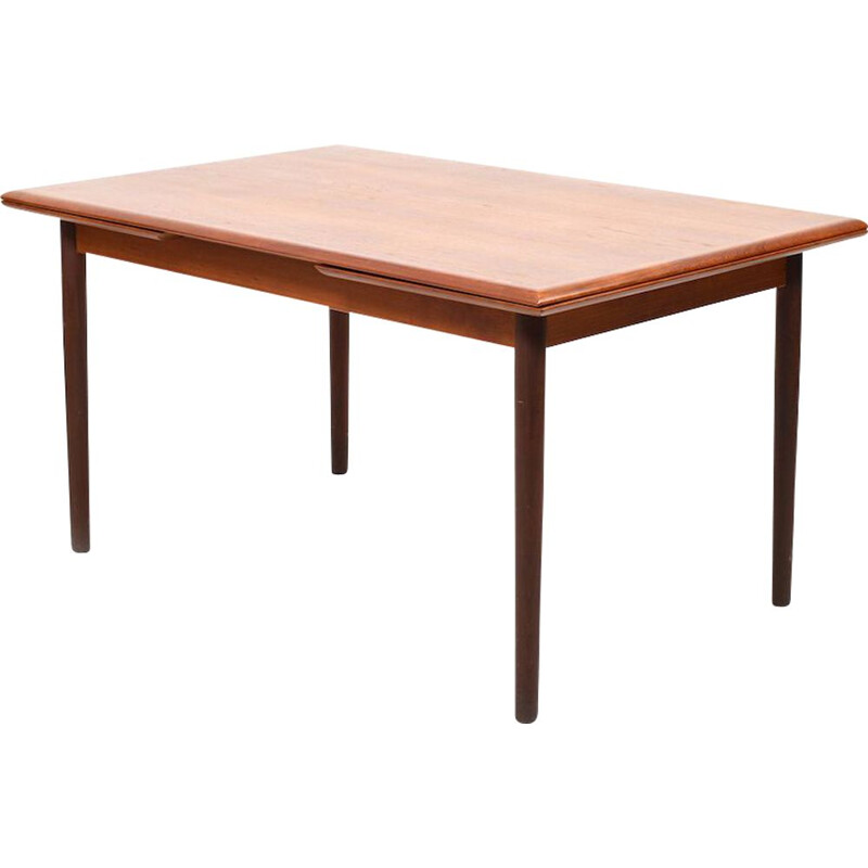 Vintage Deense teakhouten eettafel, 1960