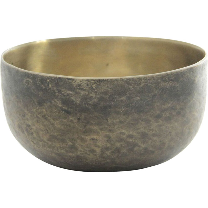 Vintage bowl in bronze, Hammerd, Italian, 1960s