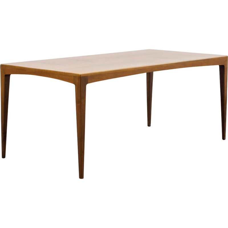 Vintage coffee table in walnut , WK Möbel, Germany, 1950s 