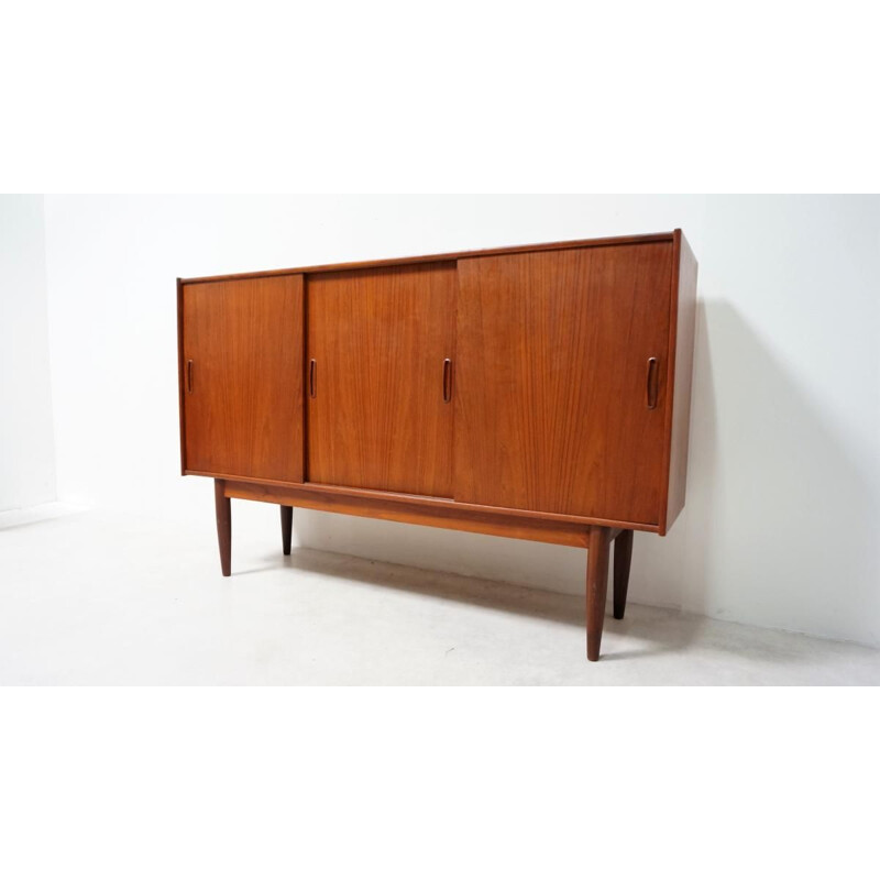 Vintage Scandinavian highboard in teak,1960