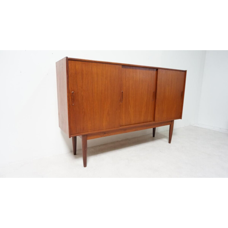 Vintage Scandinavian highboard in teak,1960