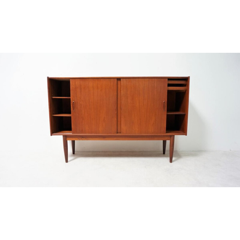 Vintage Scandinavian highboard in teak,1960