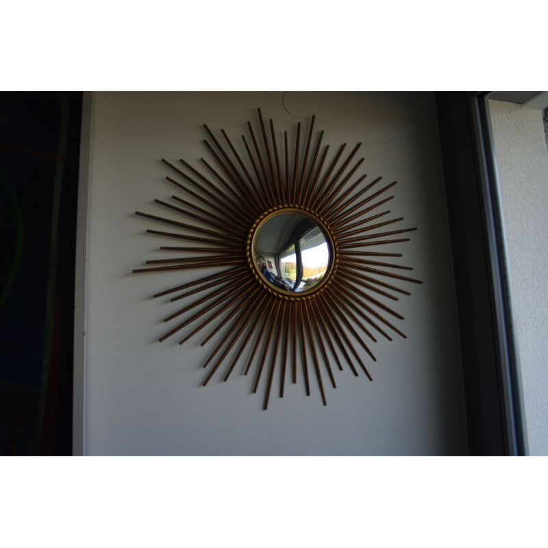 Vintage sun mirror by Chaty Vallauris,1950