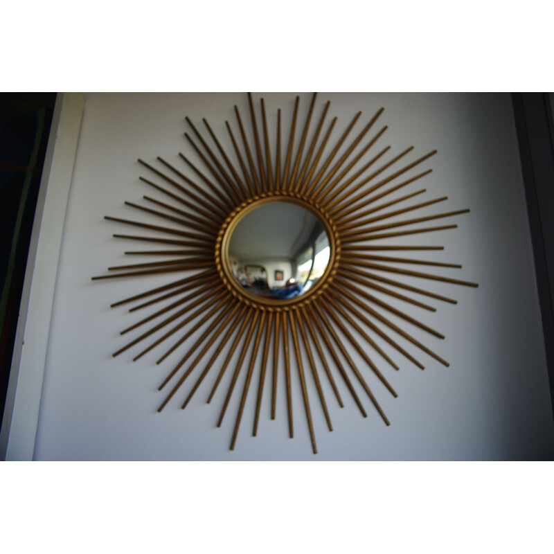 Vintage sun mirror by Chaty Vallauris,1950