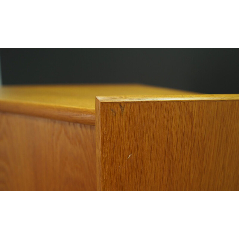 Danish vintage chest of drawers in ash from the 70s