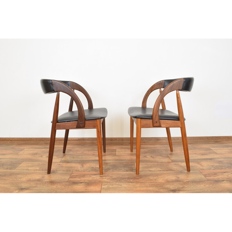 Set of 2 vintage Dining Chairs, Danish, 1960s, 