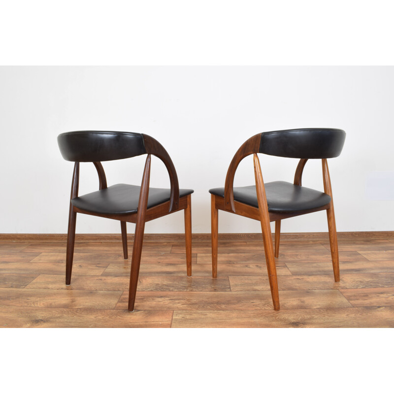 Set of 2 vintage Dining Chairs, Danish, 1960s, 