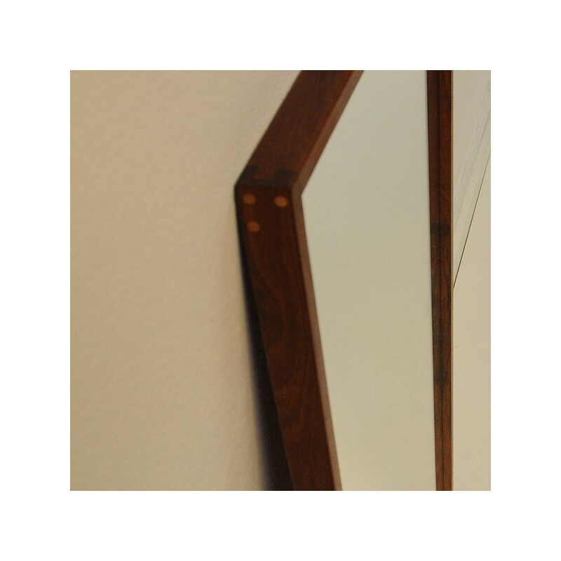 Vintage mirror in Teak 142K by Aksel Kjersgaard, Odder, Denmark 1960s