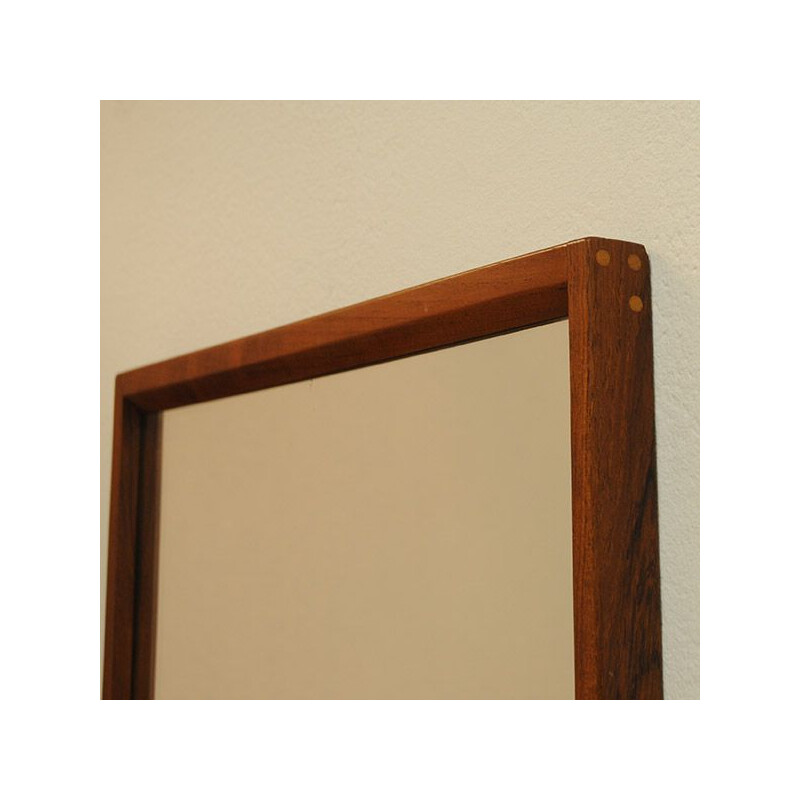 Vintage mirror in Teak 142K by Aksel Kjersgaard, Odder, Denmark 1960s