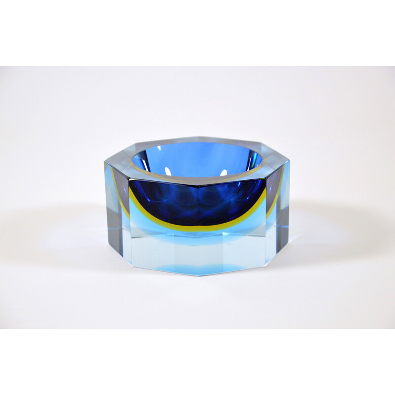 Vintage Ashtray Murano Glass By Flavio Poli For Seguso, Circa 1960