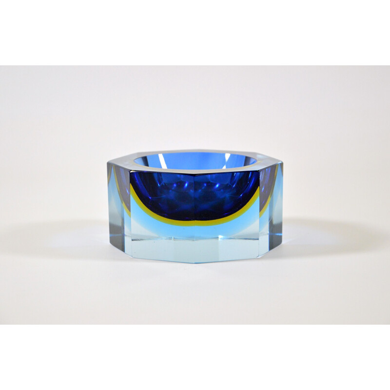 Vintage Ashtray Murano Glass By Flavio Poli For Seguso, Circa 1960