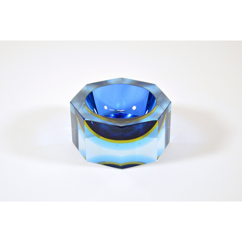 Vintage Ashtray Murano Glass By Flavio Poli For Seguso, Circa 1960