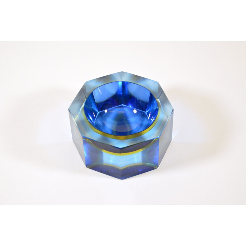 Vintage Ashtray Murano Glass By Flavio Poli For Seguso, Circa 1960