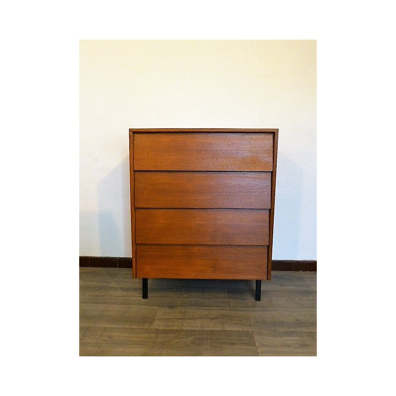 Vintage chest of drawers in teak, 1960s