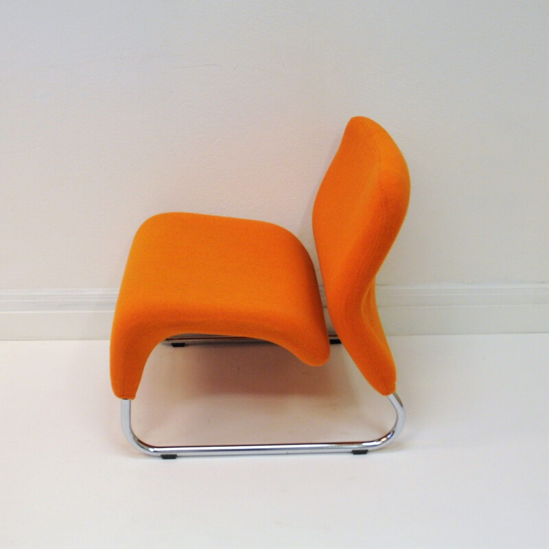 Vintage Lounge Chair Orange Ecco by Møre Design Team 1970, Norway