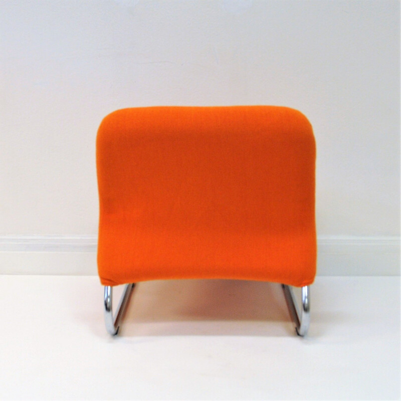 Vintage Lounge Chair Orange Ecco by Møre Design Team 1970, Norway