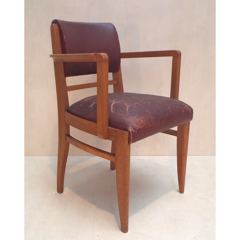 Pareja de sillas de puente, Maurice JALLOT - Años 50