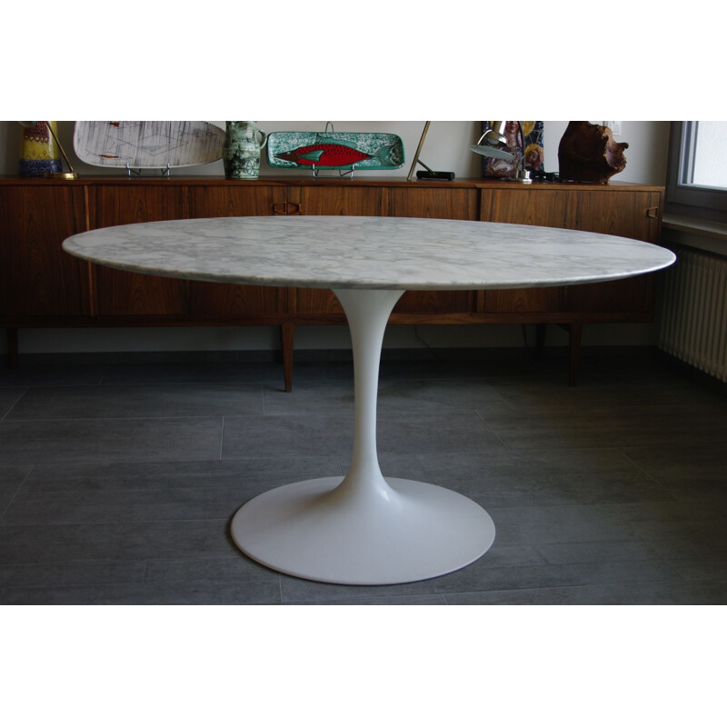 Table vintage en marbre Eero Saarinen pour Knoll 1960s
