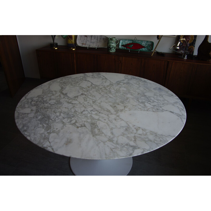 Table vintage en marbre Eero Saarinen pour Knoll 1960s