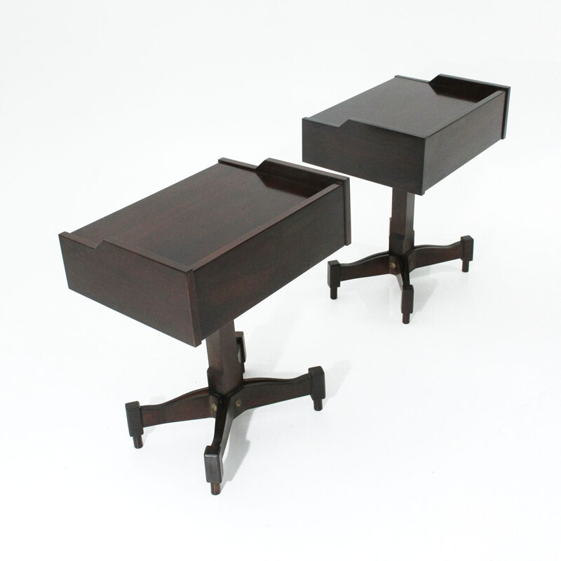 Set of 2 vintage night stands by Claudio Salocchi for Sormani, 1960s