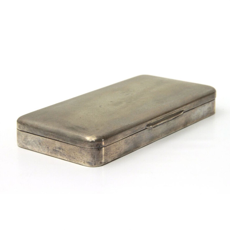 Vintage box in silver, Italian, 1950s