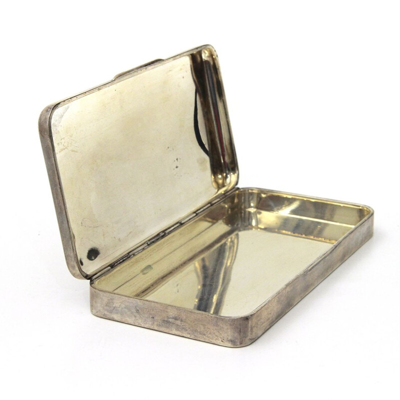 Vintage box in silver, Italian, 1950s