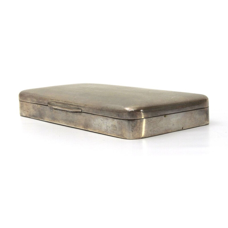 Vintage box in silver, Italian, 1950s