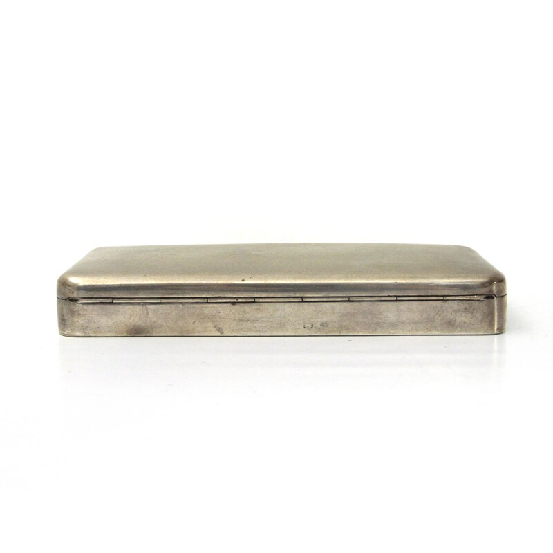 Vintage box in silver, Italian, 1950s