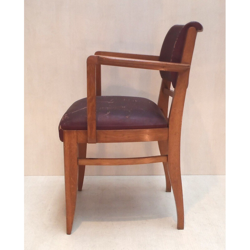 Pareja de sillas de puente, Maurice JALLOT - Años 50