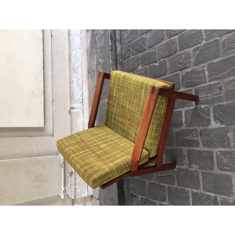 Vintage Danish teak armchair by Wikkelsoe,1960