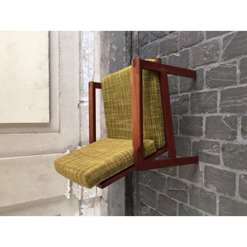 Vintage Danish teak armchair by Wikkelsoe,1960