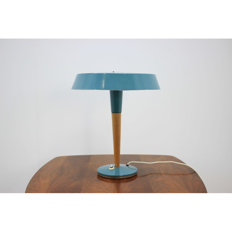 Vintage blue table lamp,1970