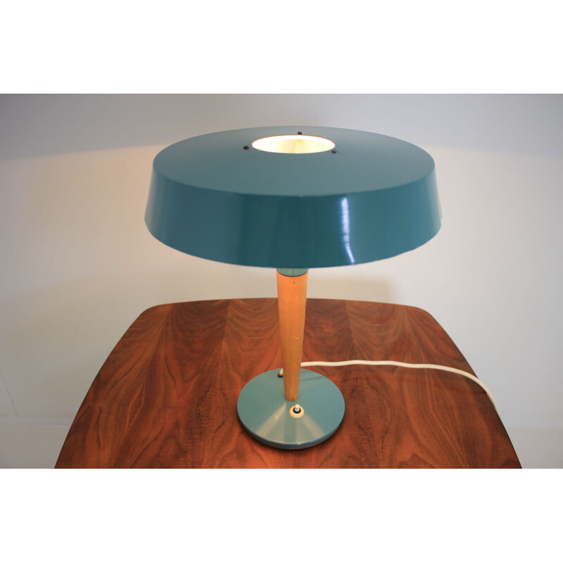 Vintage blue table lamp,1970