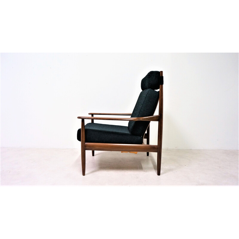 Vintage Scandinavian armchair in teak by Grete Jalk,1960