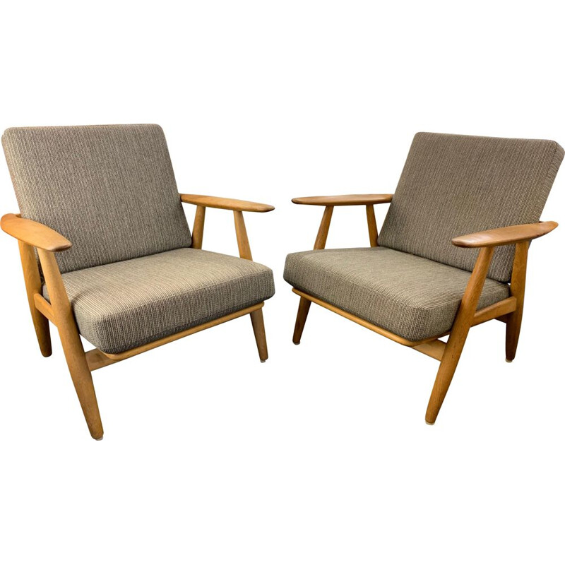 Pair of vintage Scandinavian armchairs by Hans Werner for Getama