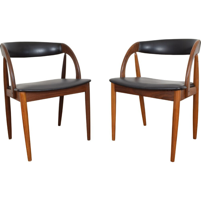 Ensemble de 2 chaises vintage, Danois, années 1960