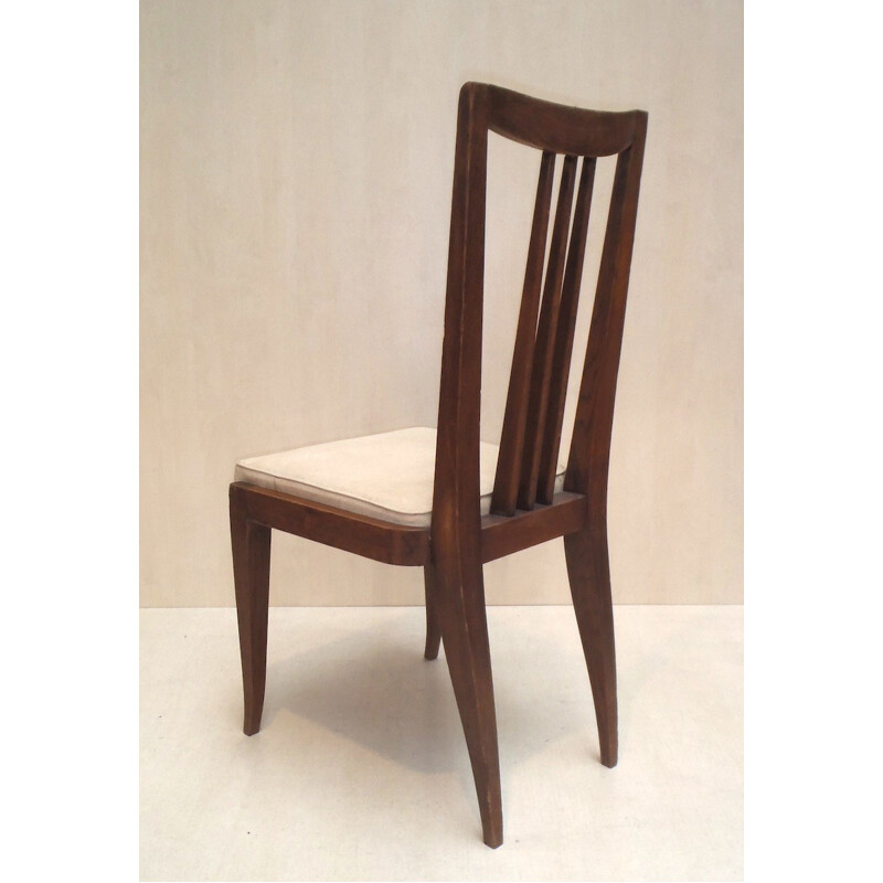 6 dining chairs, Etienne-Henri MARTIN - 1940s